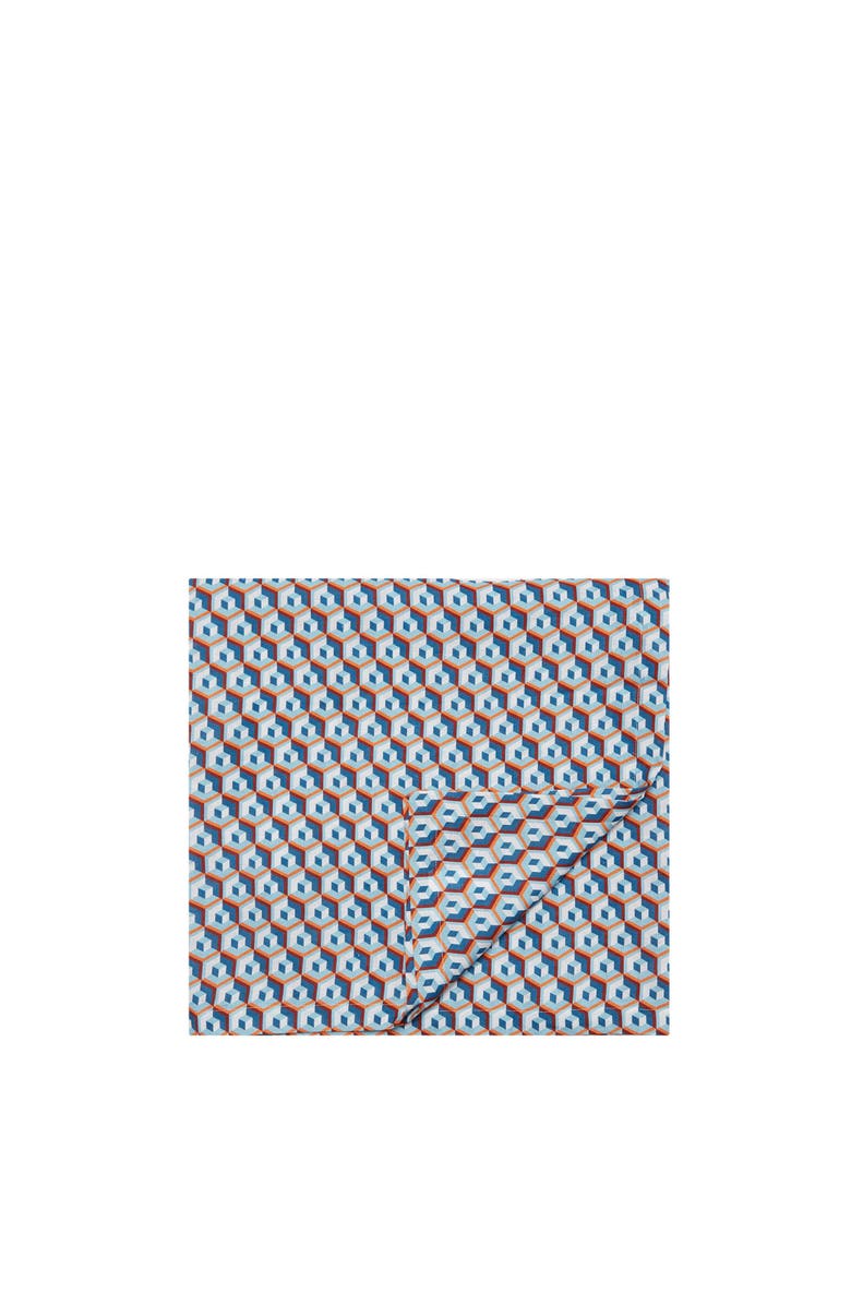 La DoubleJ Large Tablecloth (180X350) Cubo Giallo/Fuxsia Blue, Main, color, Cubo Giallo/Fuxsia Blue