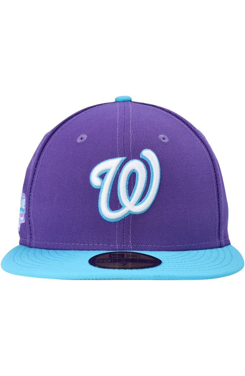 New Era Men's New Era Purple Washington Nationals Vice 59FIFTY Fitted Hat, Alternate, color, 