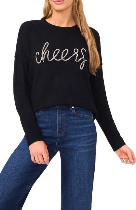 Holiday Beaded Sweater