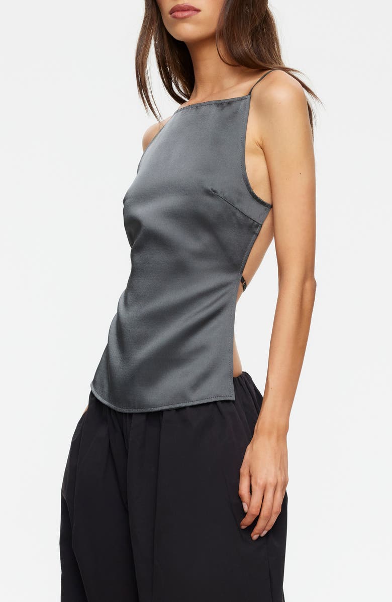 LIONESS Camille Backless Satin Camisole, Alternate, color, 