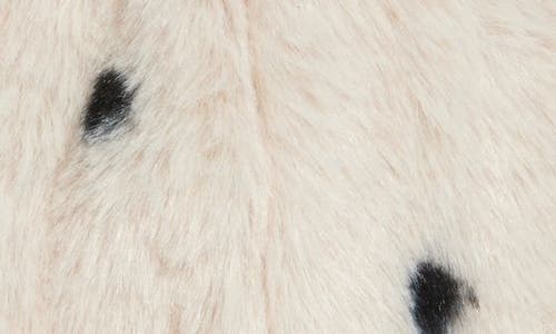 Cara Kids' Faux Fur Beret In White