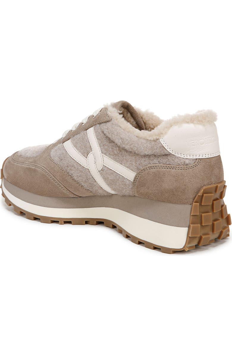 Veronica Beard Valentina Genuine Shearling Lined Sneaker, Alternate, color, Cobblestone