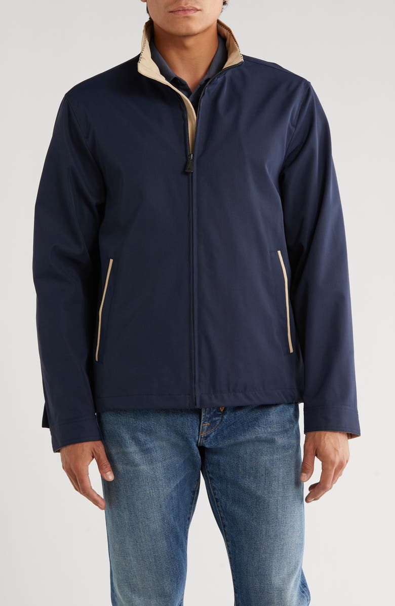 Rainforest The Distance Water Resistant Commuter Jacket, Main, color, Mood Indigo