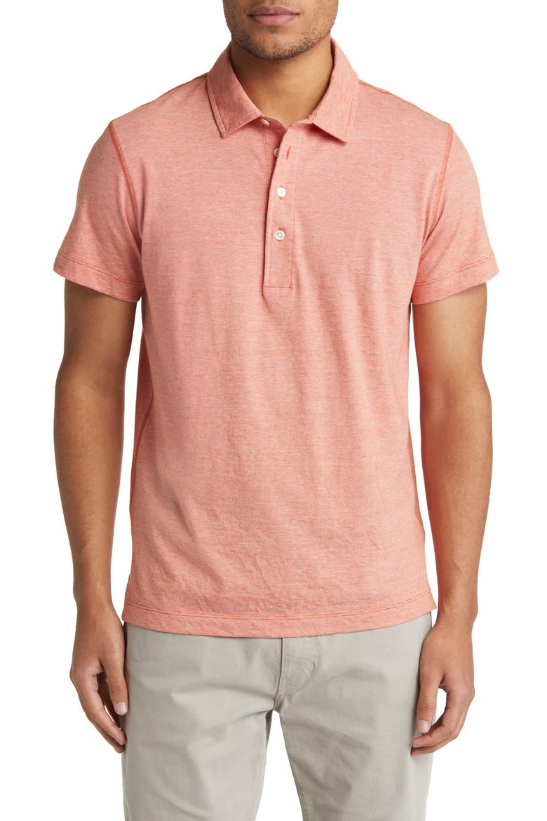 Pensacola Organic Cotton Polo, Main, color, BURNT RED