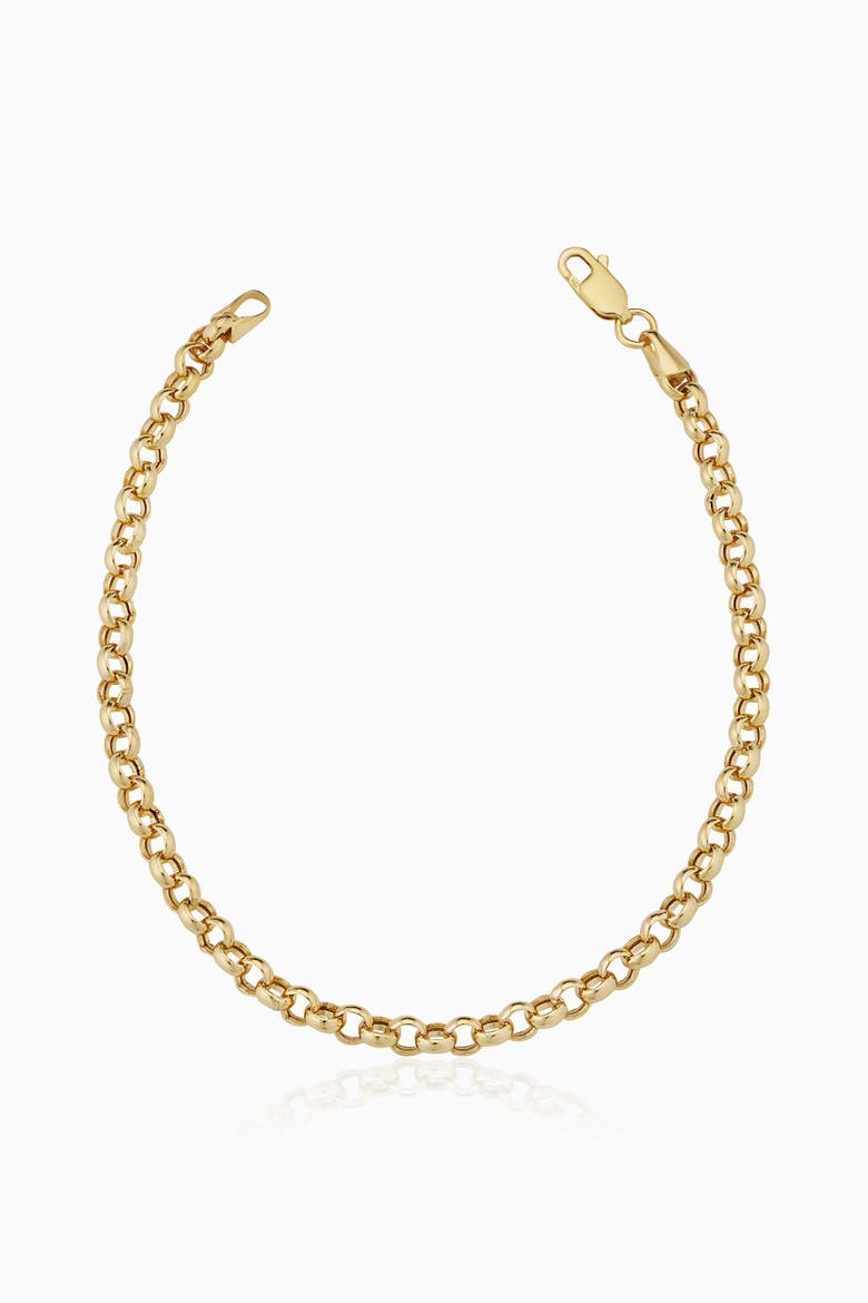 14K Gold Rimini Rolo Bracelet, Main, color, Yellow Gold