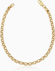 Oradina 14K Gold Rimini Rolo Bracelet