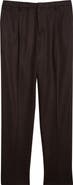 Sunspel Pleated Boiled Wool Trousers