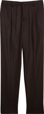 Sunspel Pleated Boiled Wool Trousers