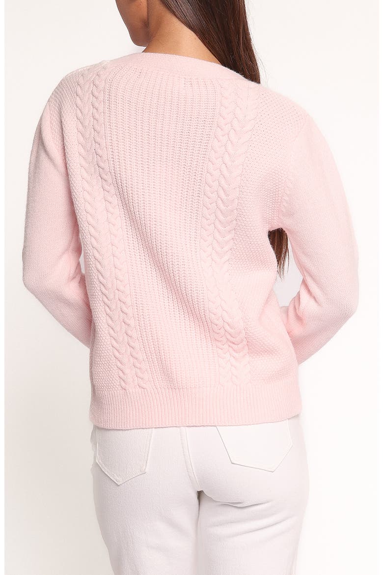 Cherri Tie Front Cardigan, Alternate, color, PINK