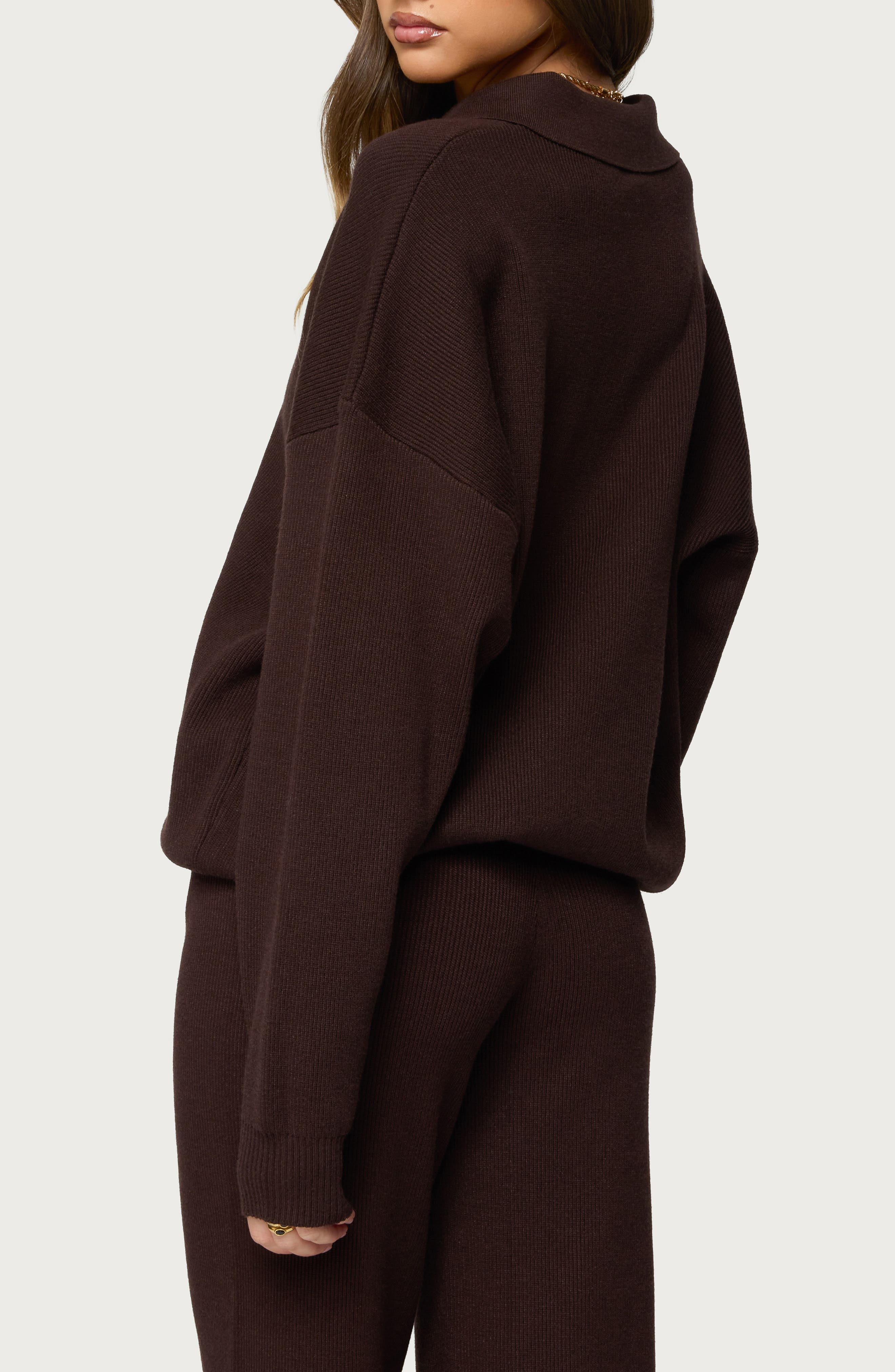 Lorie Oversize Polo Sweater - image 2