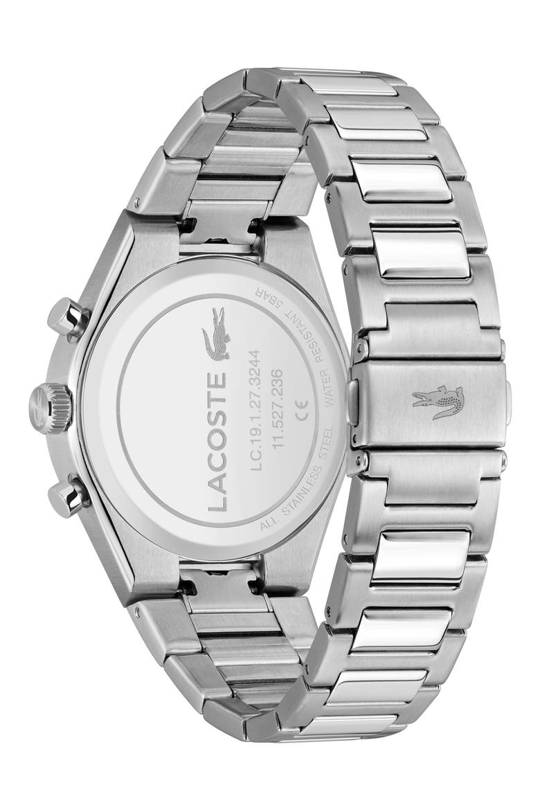 Line Racer Multifunction Bracelet Watch, 43mm, Alternate, color, SILVER
