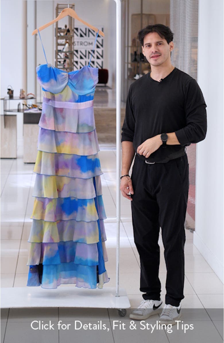 Pleated Cutout Gown, sales video thumbnail