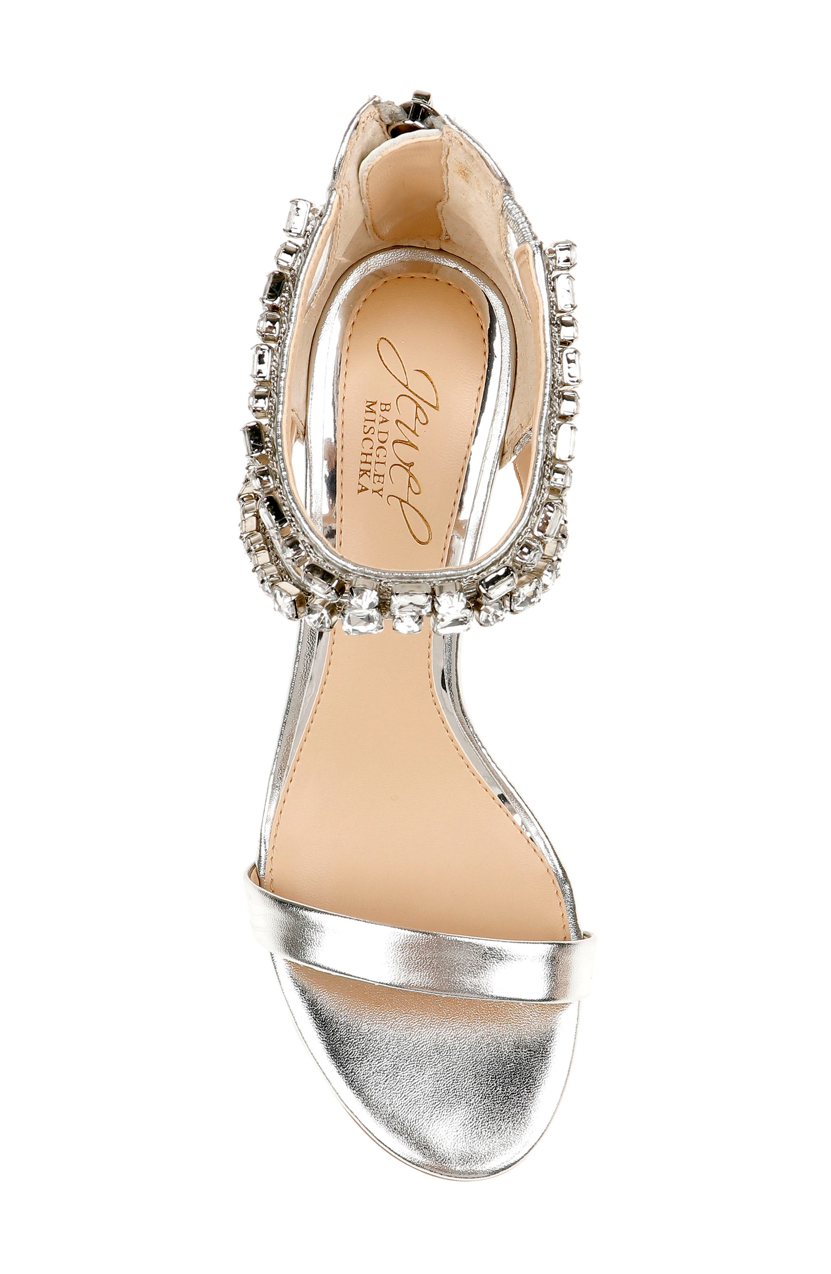 Jewel Badgley Mischka Celine Embellished Sandal, Alternate, color, 