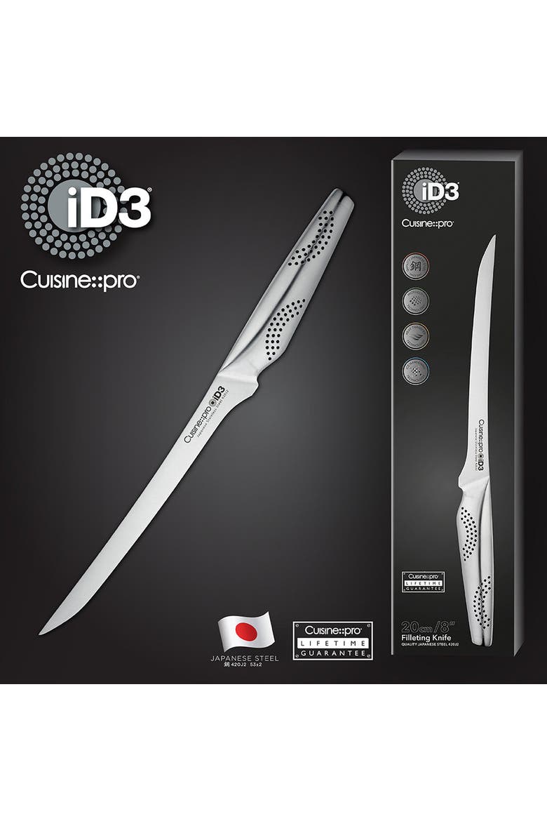 iD3® Filleting Knife 8", Alternate, color, Silver