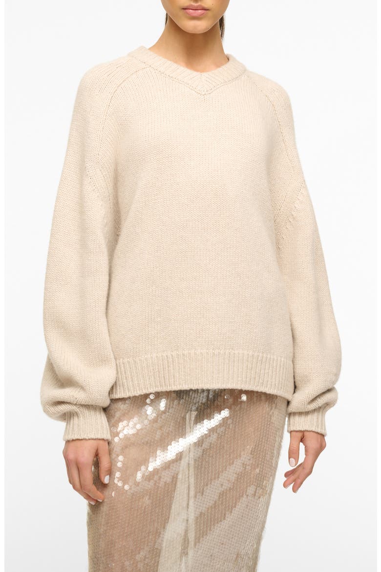 Wilson Oversize Wool Blend Sweater, Main, color, OATMEAL