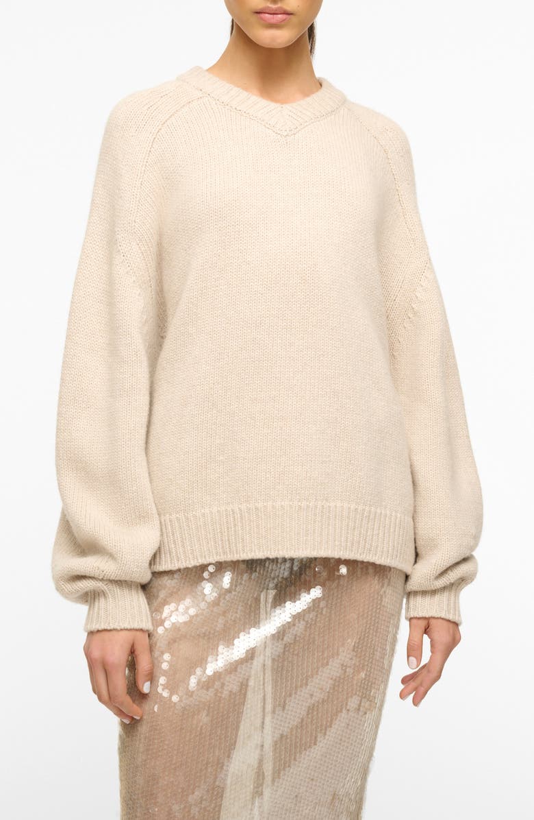STAUD Wilson Oversize Wool Blend Sweater, Main, color,