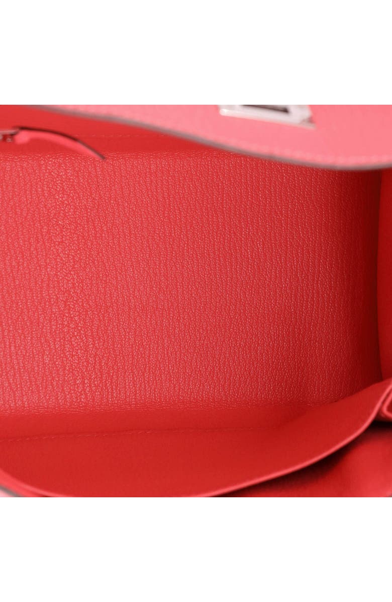 Pre-Owned Hermes Kelly Handbag Pink Chevre Mysore with Palladium Hardware 25, Alternate, color, Rose Azalee