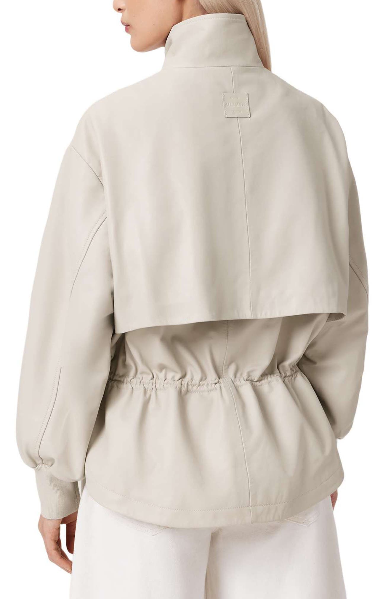 Flor Leather Peplum Jacket - image 4