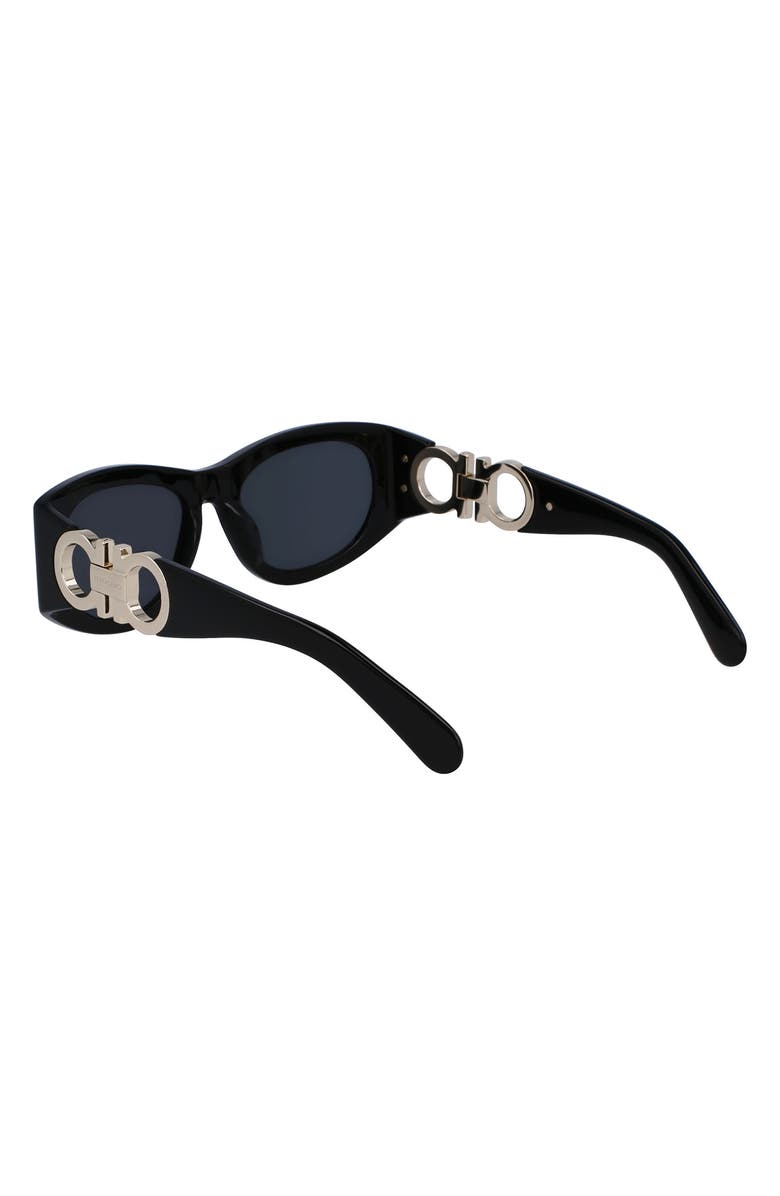 FERRAGAMO 53mm Oval Sunglasses, Alternate, color, 