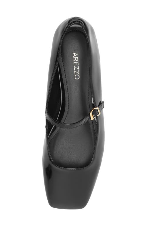 Arezzo Tori Mary Jane Flat In Animal Print
