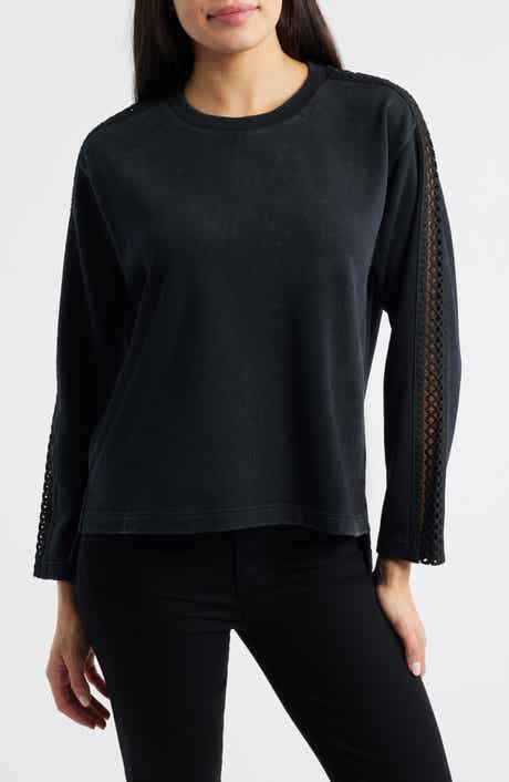 CITY BLUES Detailed Sleeve Sweatshirt