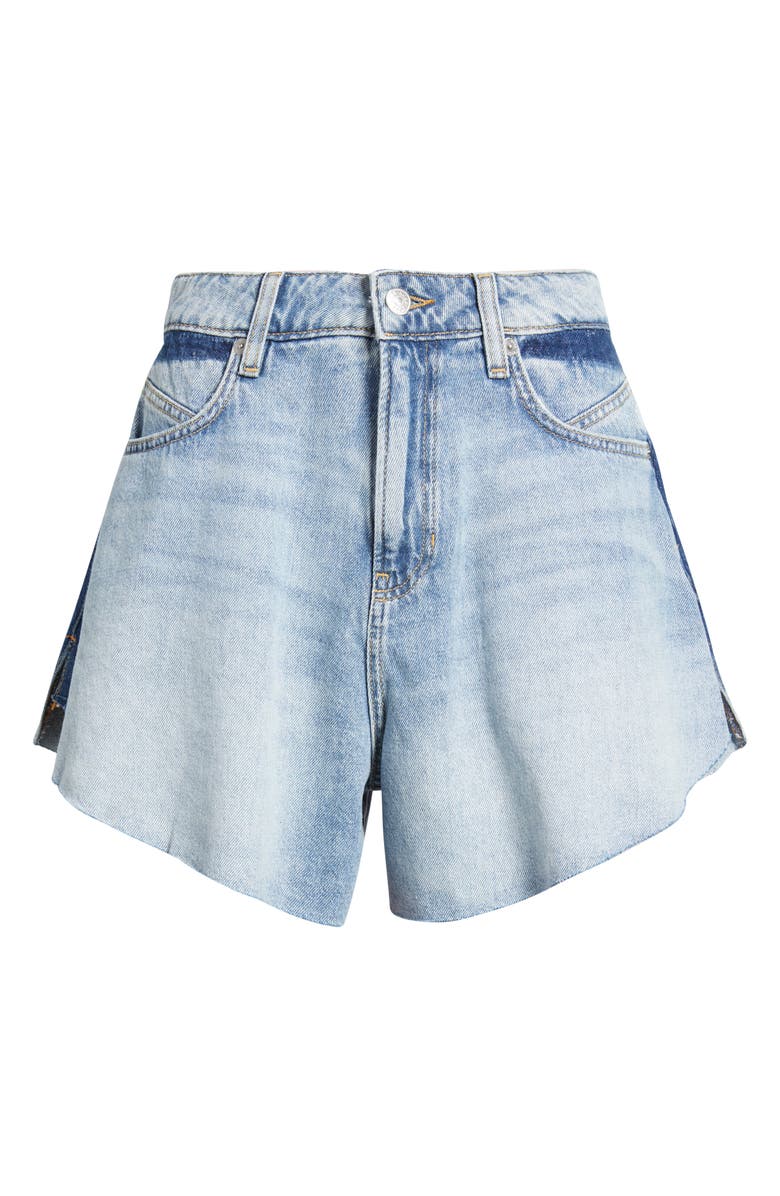 BOSS Orange Gusset Outseams Denim Shorts, Alternate, color, Light Blue