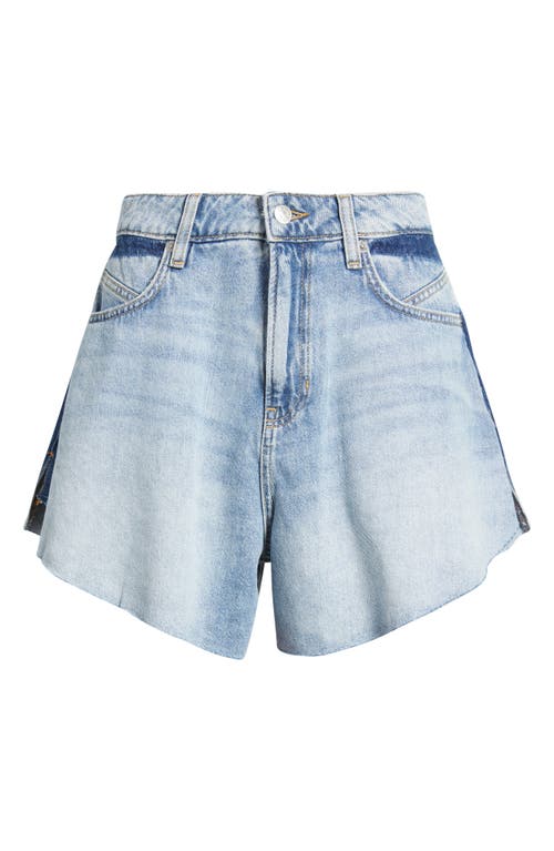 Hugo Boss Boss Orange Gusset Outseams Denim Shorts In Light Blue