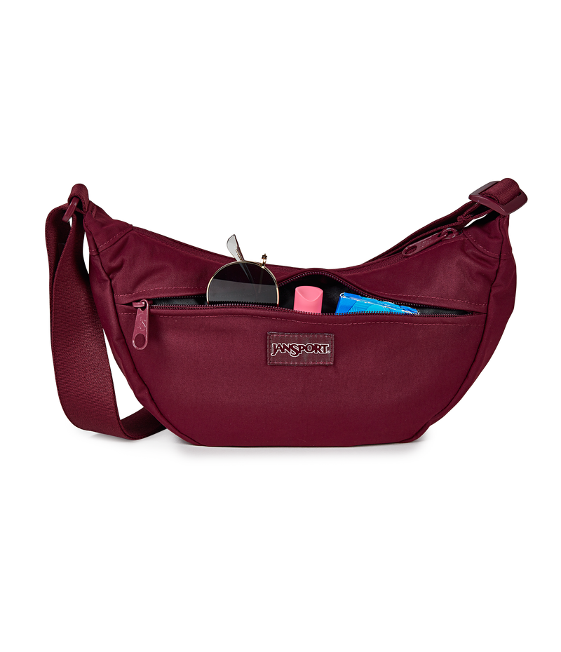 Jansport Unphased Crossbody Small, Alternate, color, Cherry Lacquer