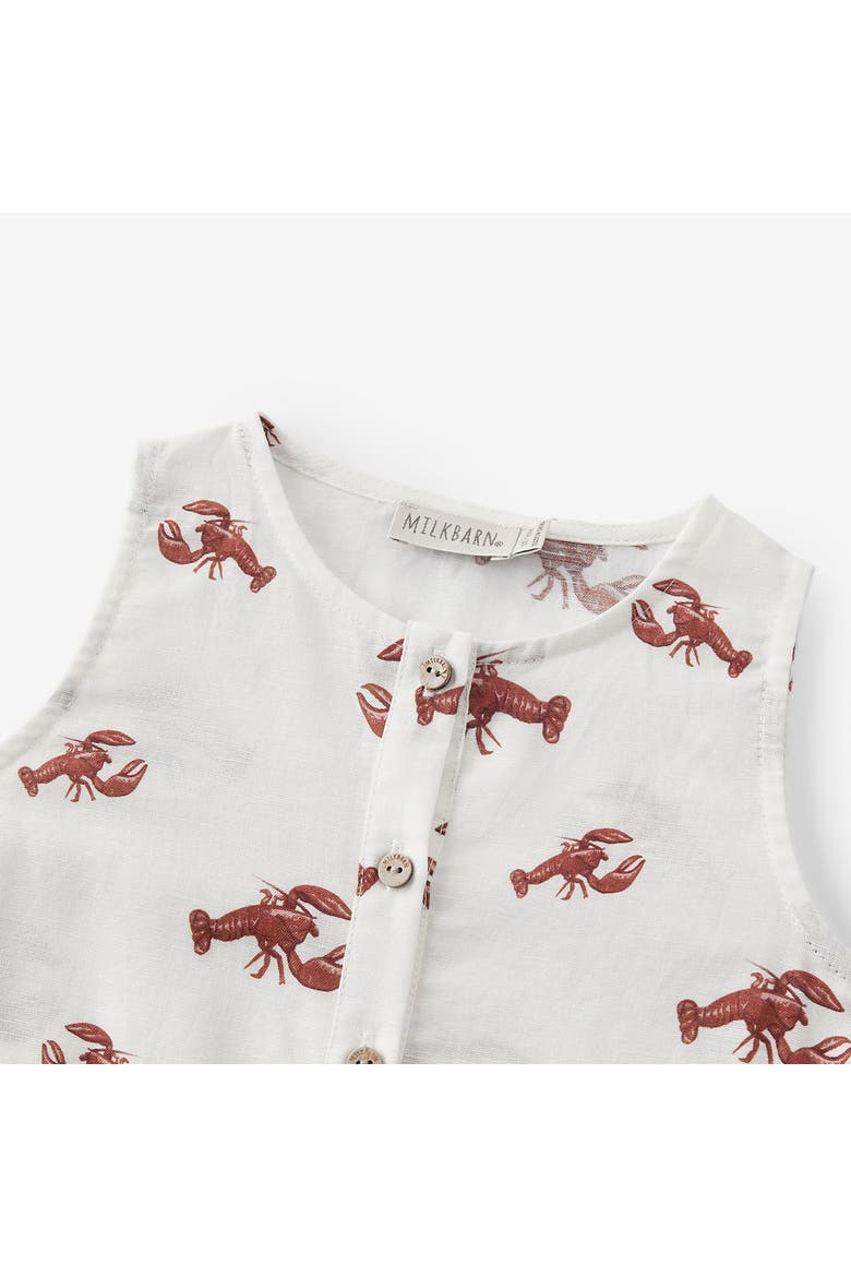 Tank Top Shortall, Alternate, color, Cream Lobster