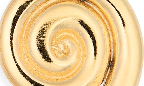 Kenneth Jay Lane Swirling Oval Pin In Gold