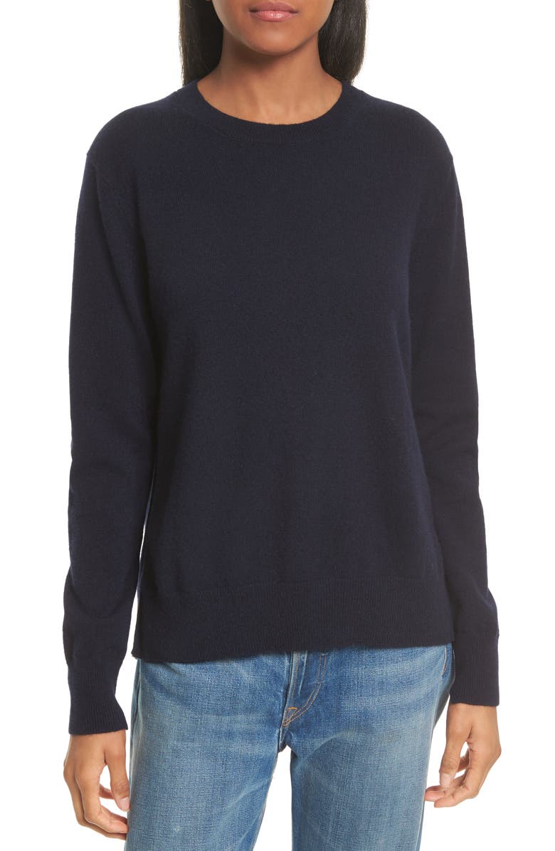 Vince Cashmere Step Hem Sweater, Main, color, 