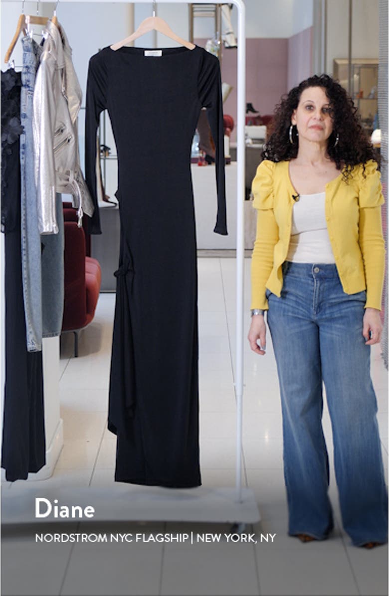 Marella Cutout Long Sleeve Cocktail Dress, sales video thumbnail