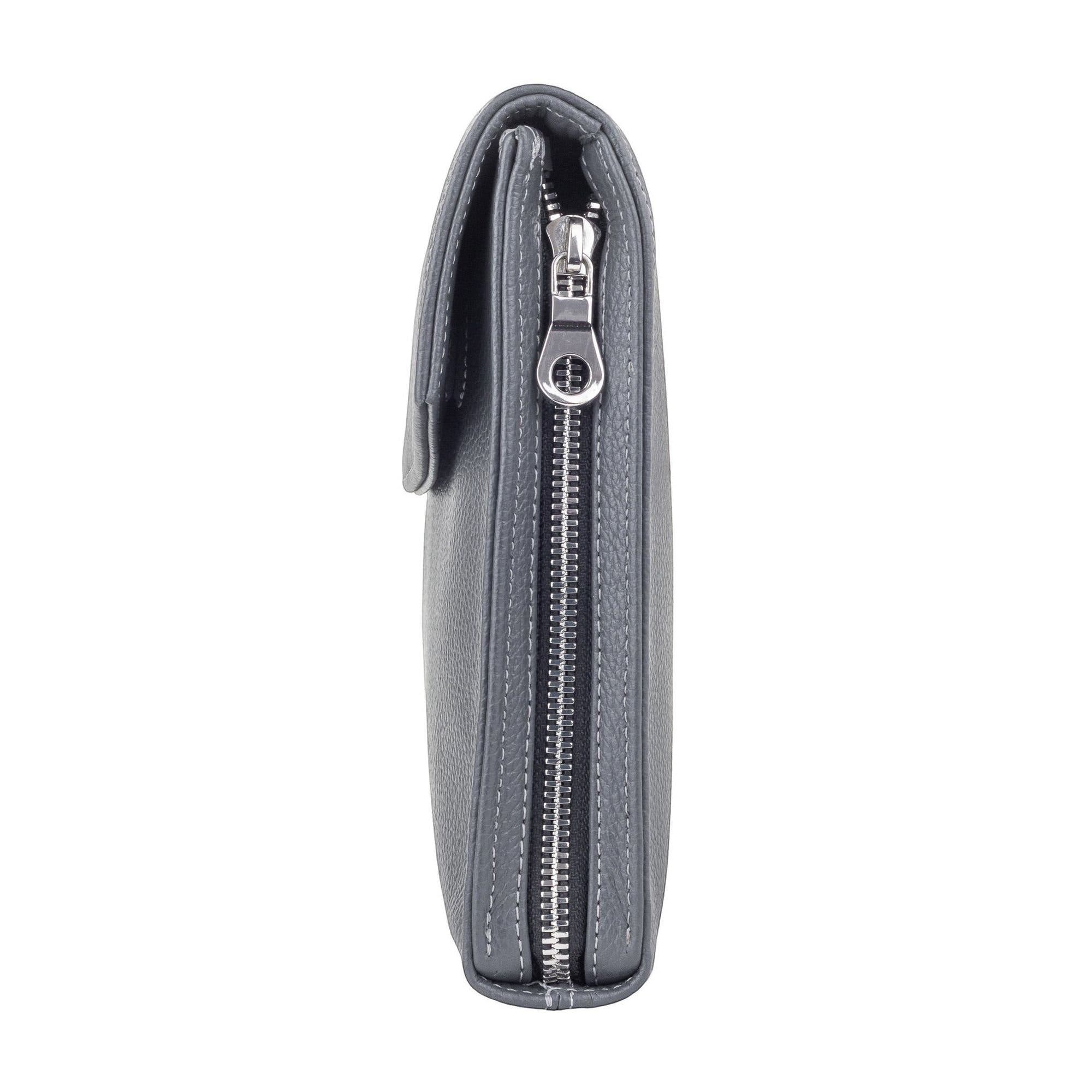Leather Pouch, Alternate, color, Dark Grey