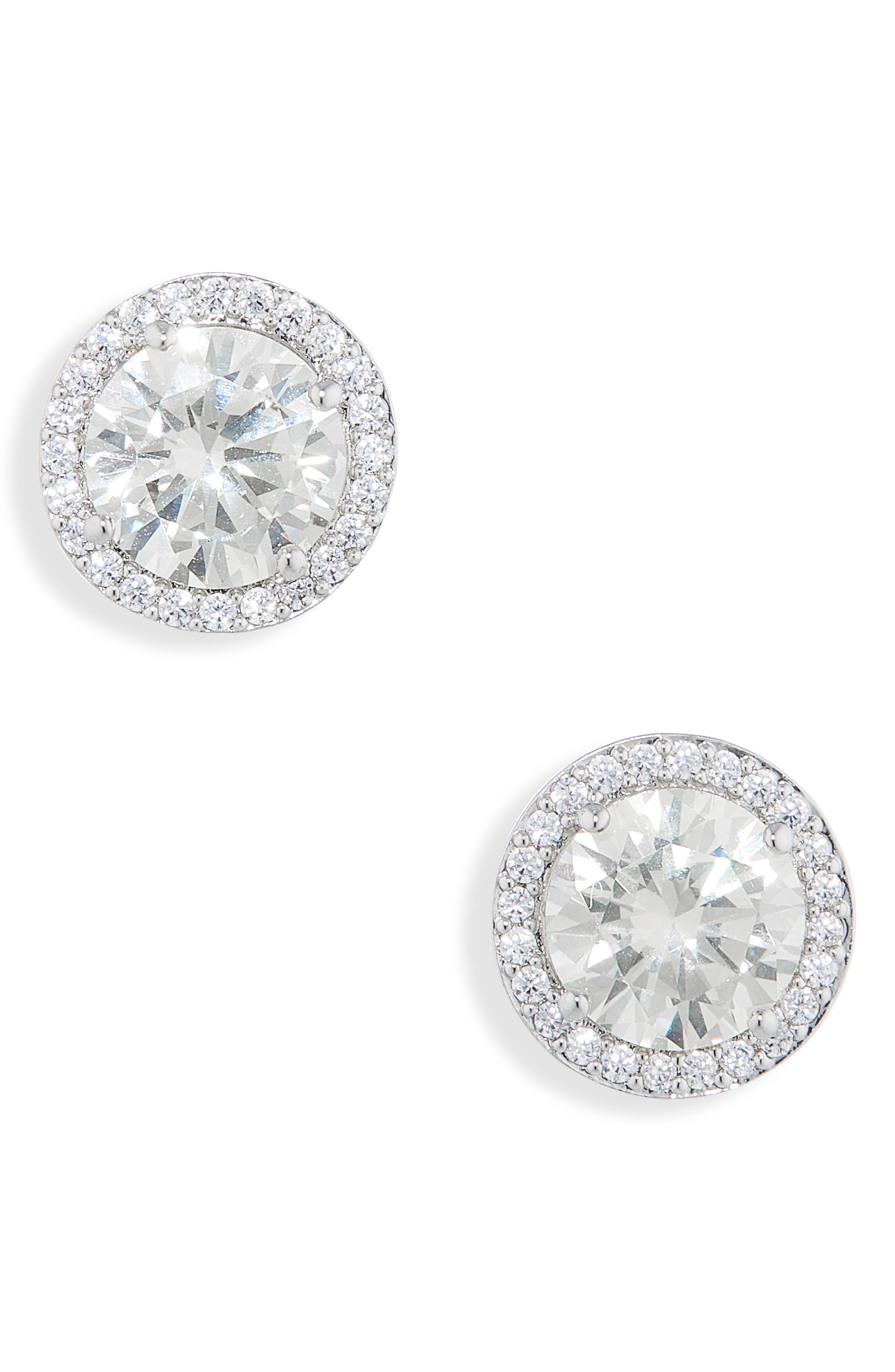 Nadri Halo Stud Earrings