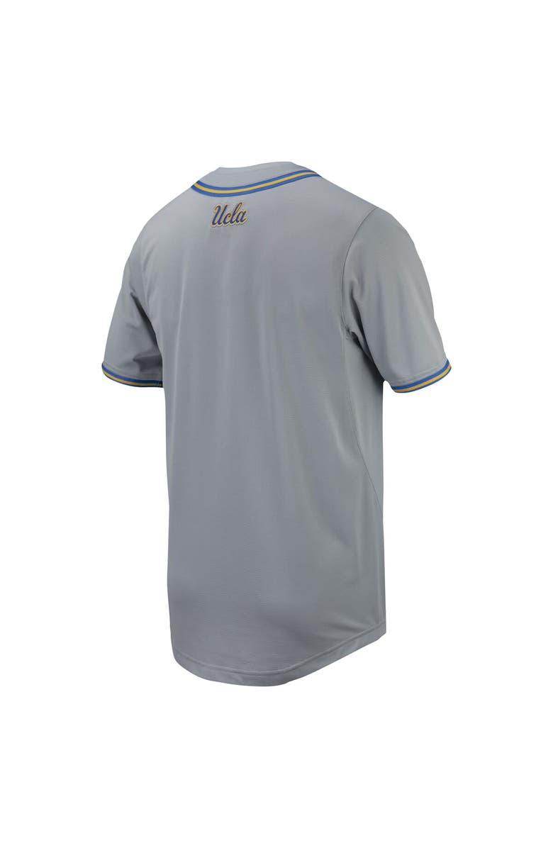 Nike Men's Nike Gray UCLA Bruins Replica Full-Button Baseball Jersey, Alternate, color, Gray