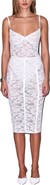 Fleur Du Mal Le Stretch Lace Pencil Skirt