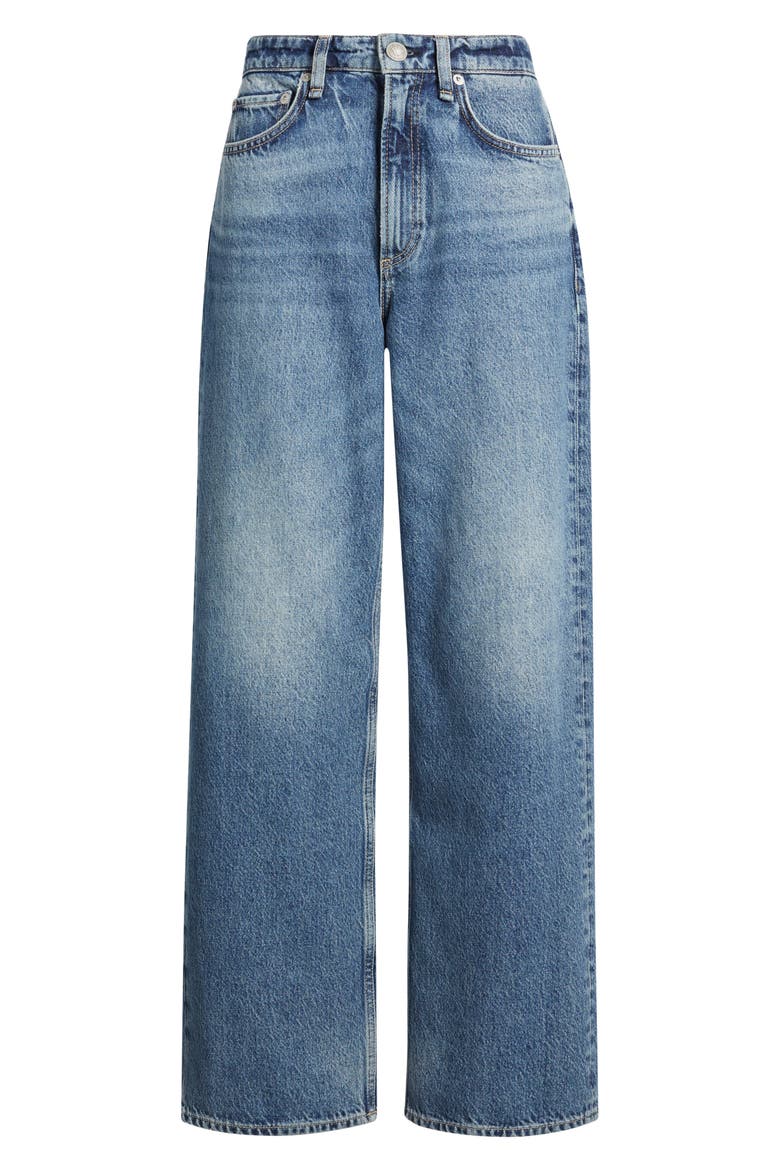 Logan Mid Rise Wide Leg Jeans, Alternate, color, ECHO