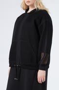 Marina Rinaldi Pantone Jersey Mesh Zip Hoodie