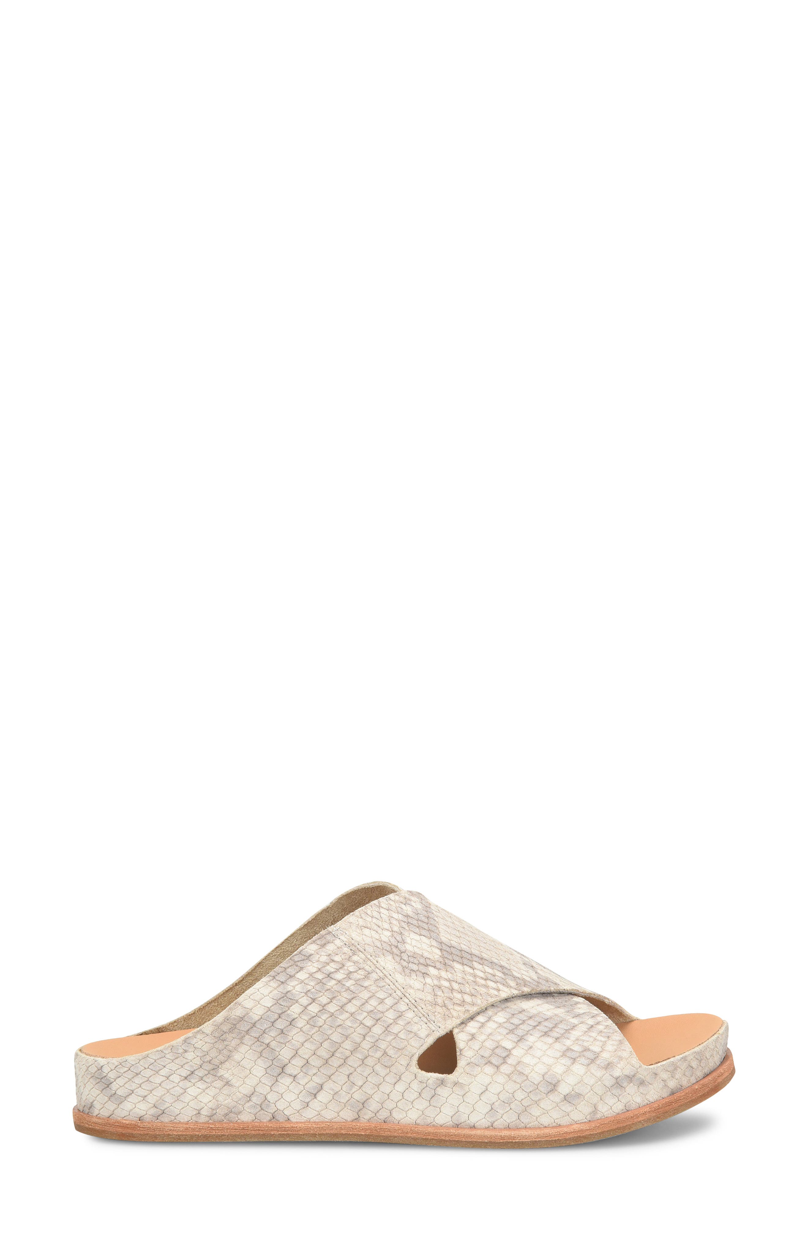 Tutsi Slide Sandal, Alternate, color, TAUPE SNAKE