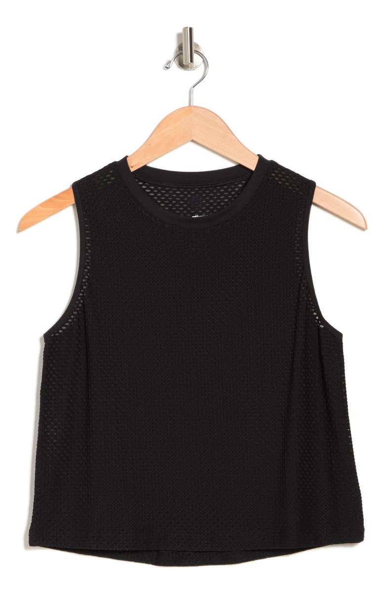 X by Gottex Honeycomb Mesh Tank Top, Alternate, color, 