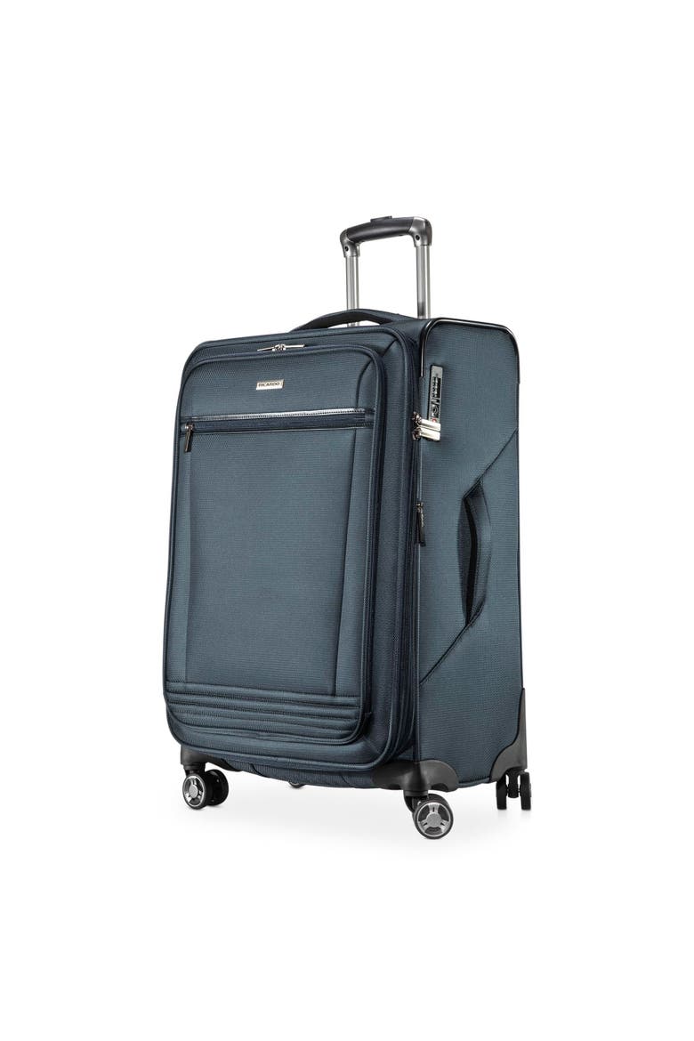 Avalon Softside 24" Checked Spinner, Main, color, Storm Blue