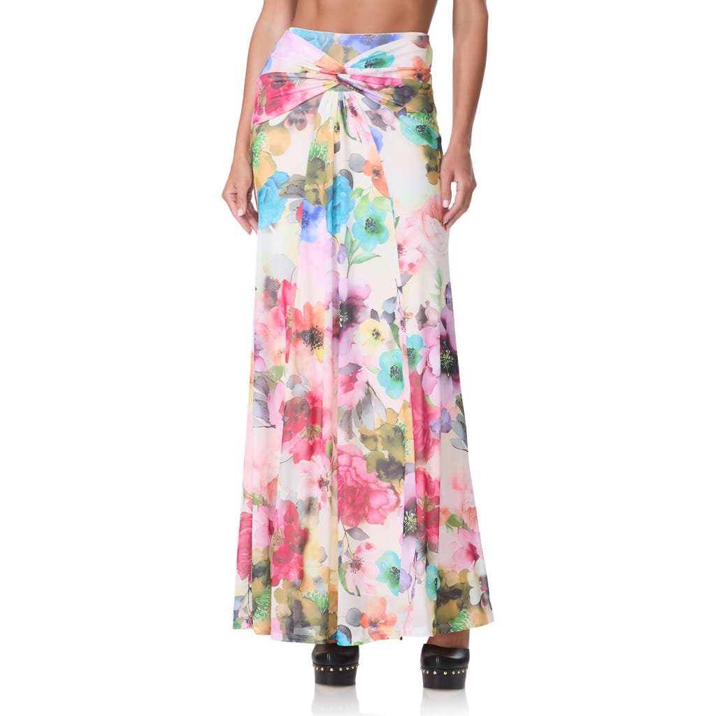AFRM Amirah Floral Maxi Skirt in Watercolor Blossom at Nordstrom, Size X-Large
