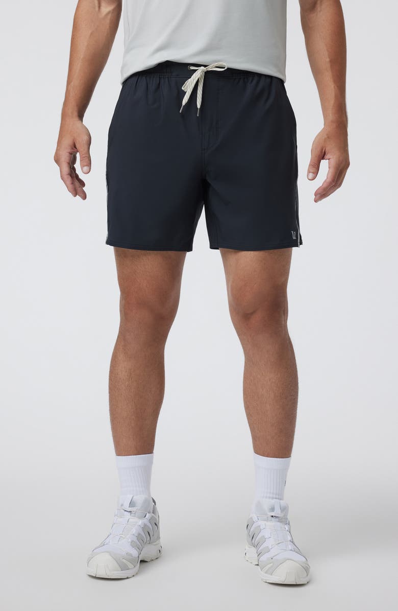 Vuori 2.0 Trail Shorts, Main, color, Black/ Heather Grey