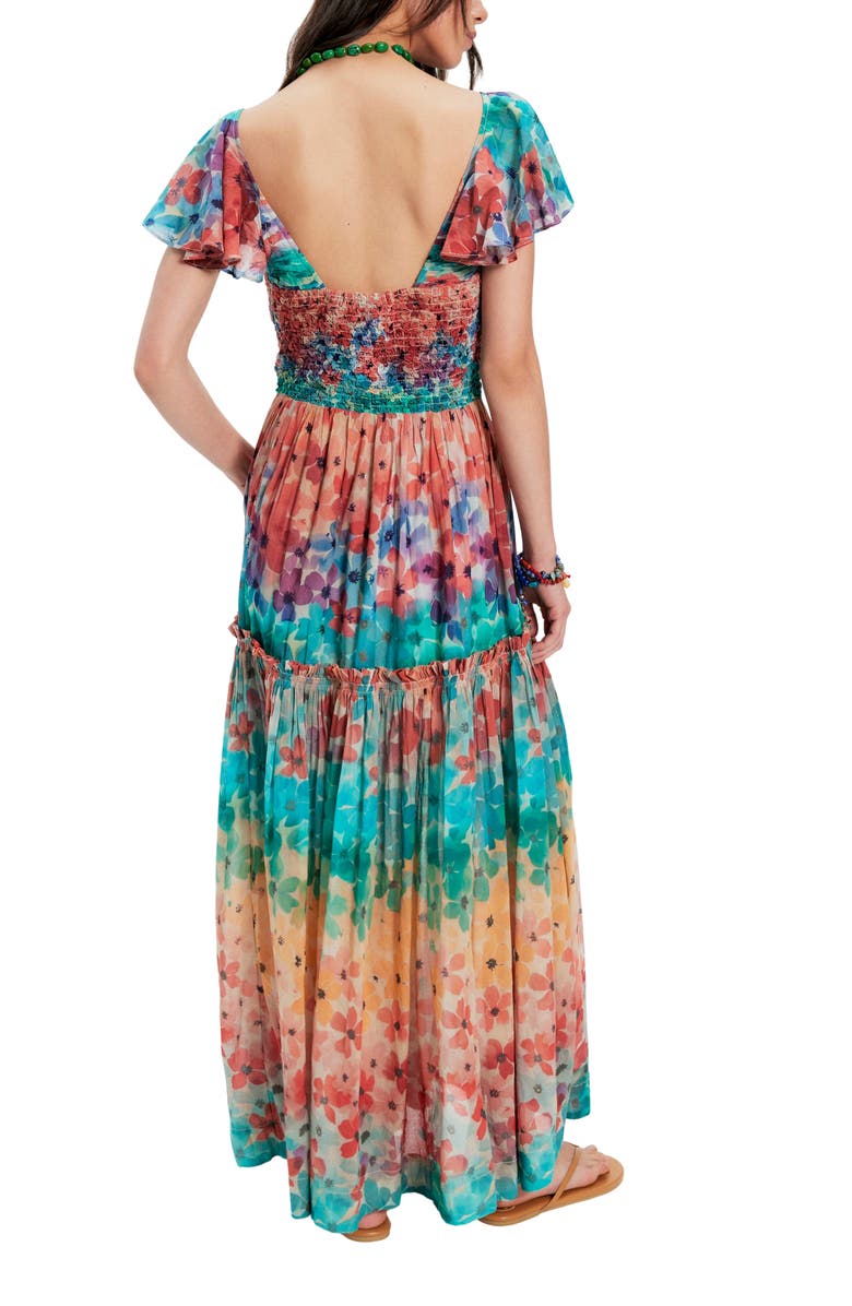 Free People Sunshine Maxi Dress, Alternate, color, Soft Tropic Combo