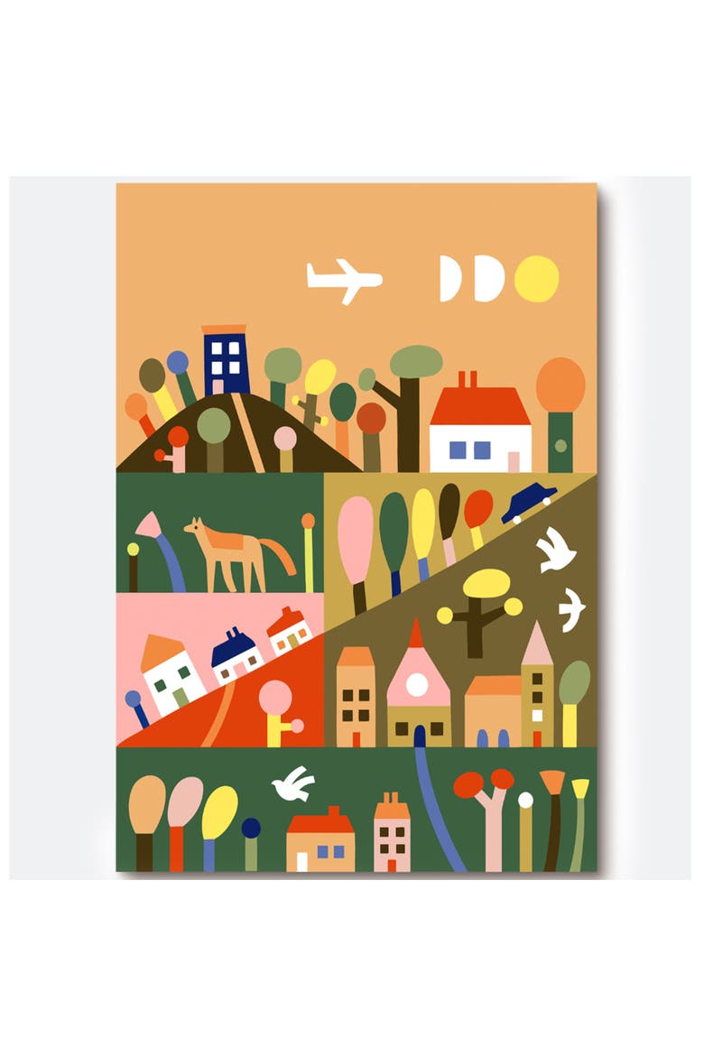 Paint By Numbers Outside the City, DIY Art Craft Kit, Alternate, color, Multicolored