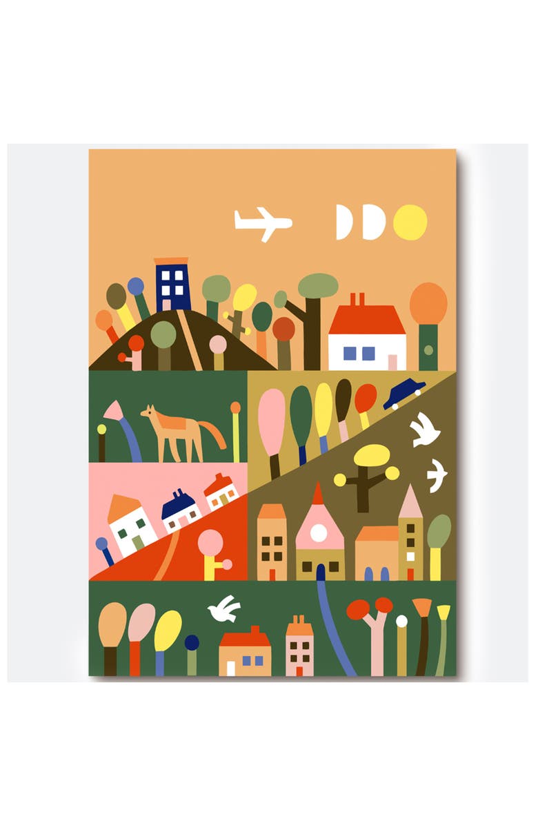 Journey of Something Paint By Numbers Outside the City, DIY Art Craft Kit, Alternate, color, Multicolored