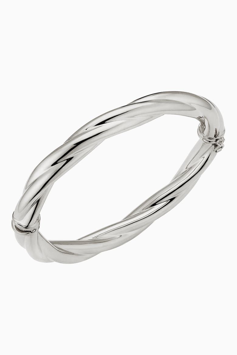 14K Gold Arm Candy Bangle, Main, color, White Gold