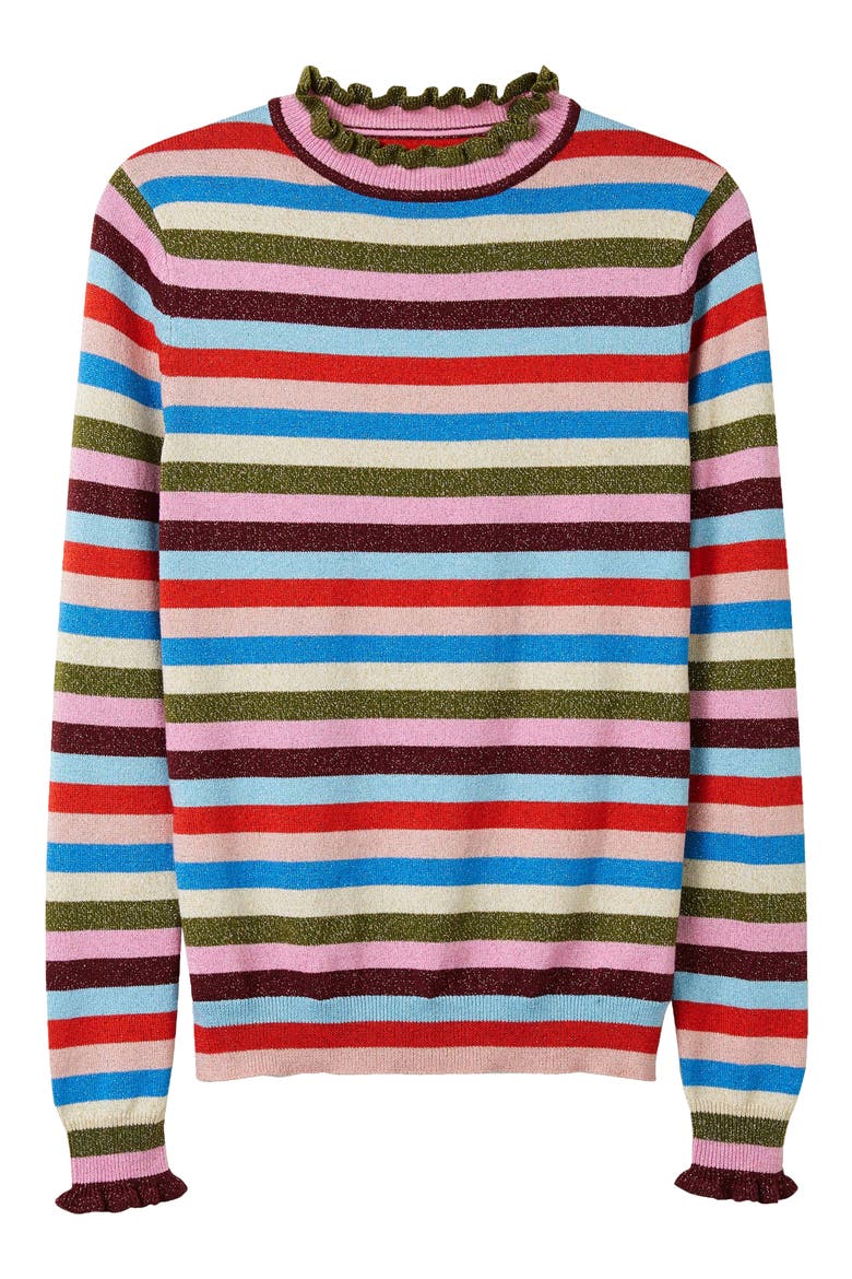 Lara Sparkle Stripe Sweater, Alternate, color, SPARKLE MULTI STRIPE