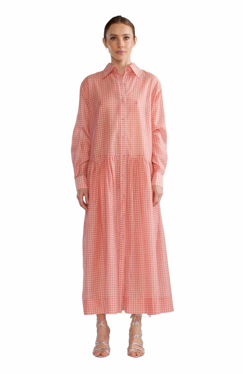 Cynthia Rowley Geneva Silk Cotton Shirt Dress, Alternate, color, 