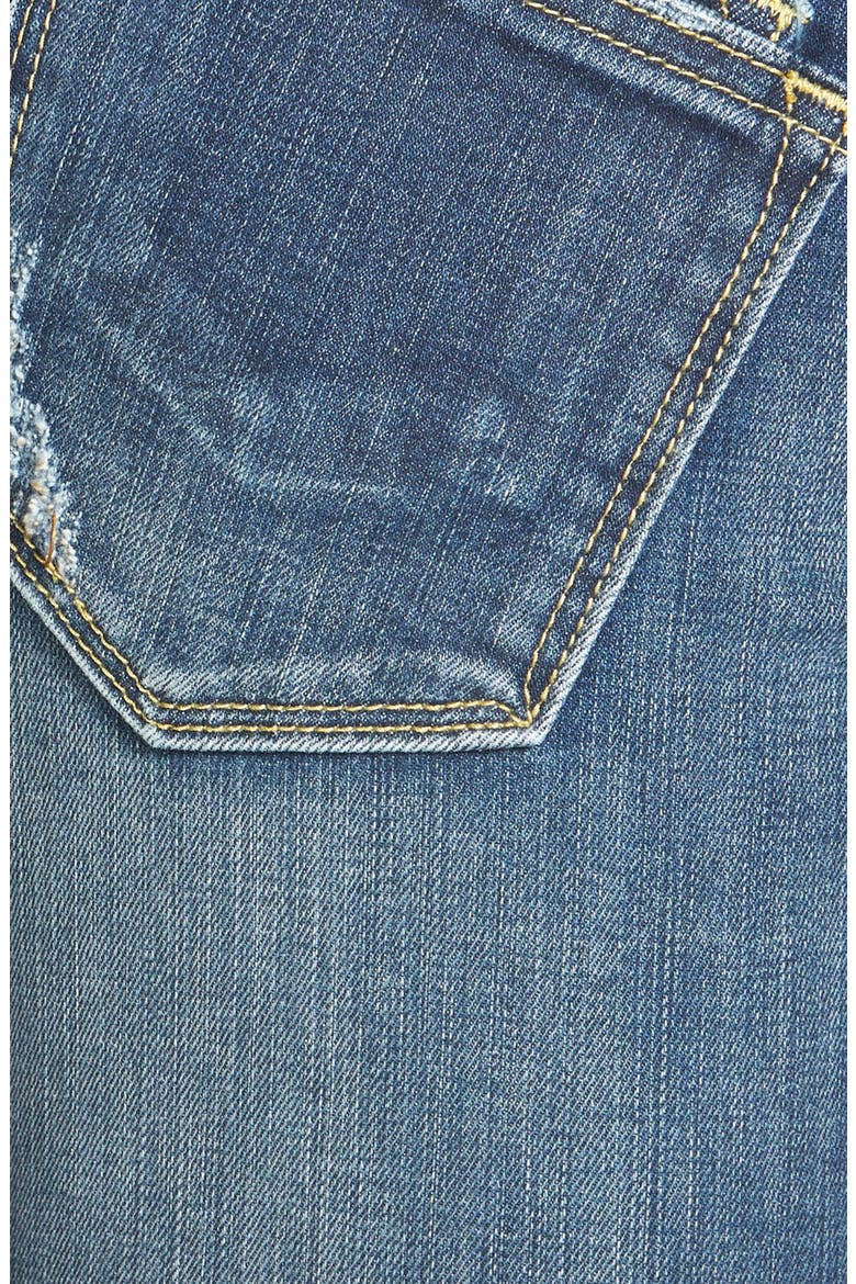 'Dublin' Distressed Skinny Jeans, Alternate, color, MEDIUM WASH